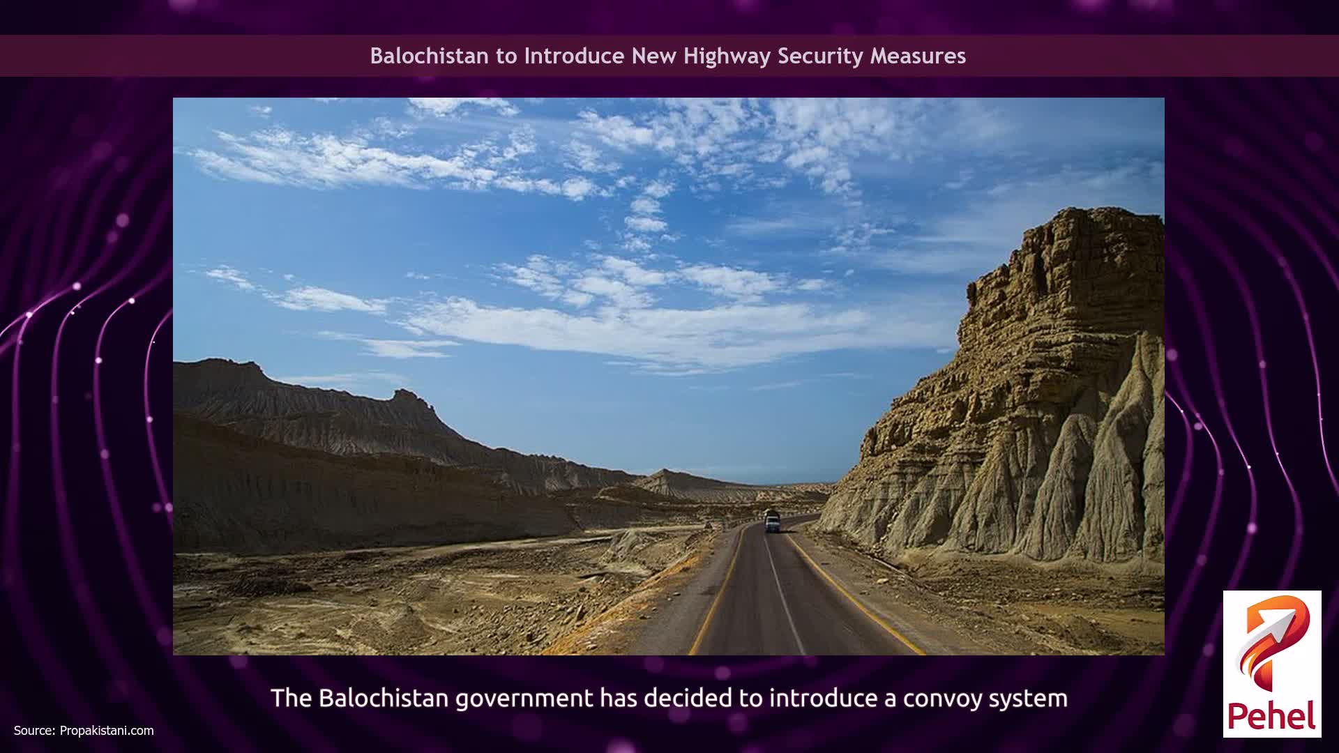 Balochistan to Introduce New Highway Security Measures