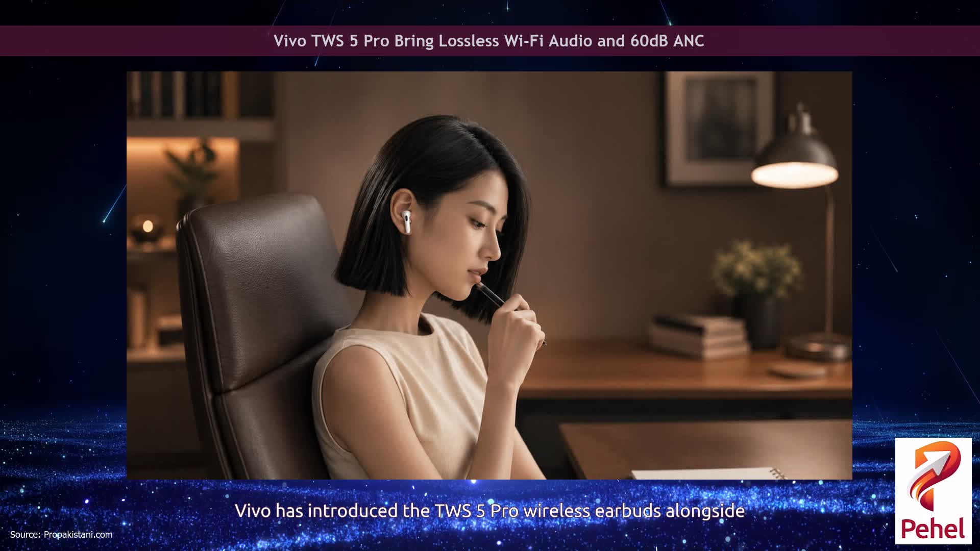 Vivo TWS 5 Pro Bring Lossless Wi-Fi Audio and 60dB ANC