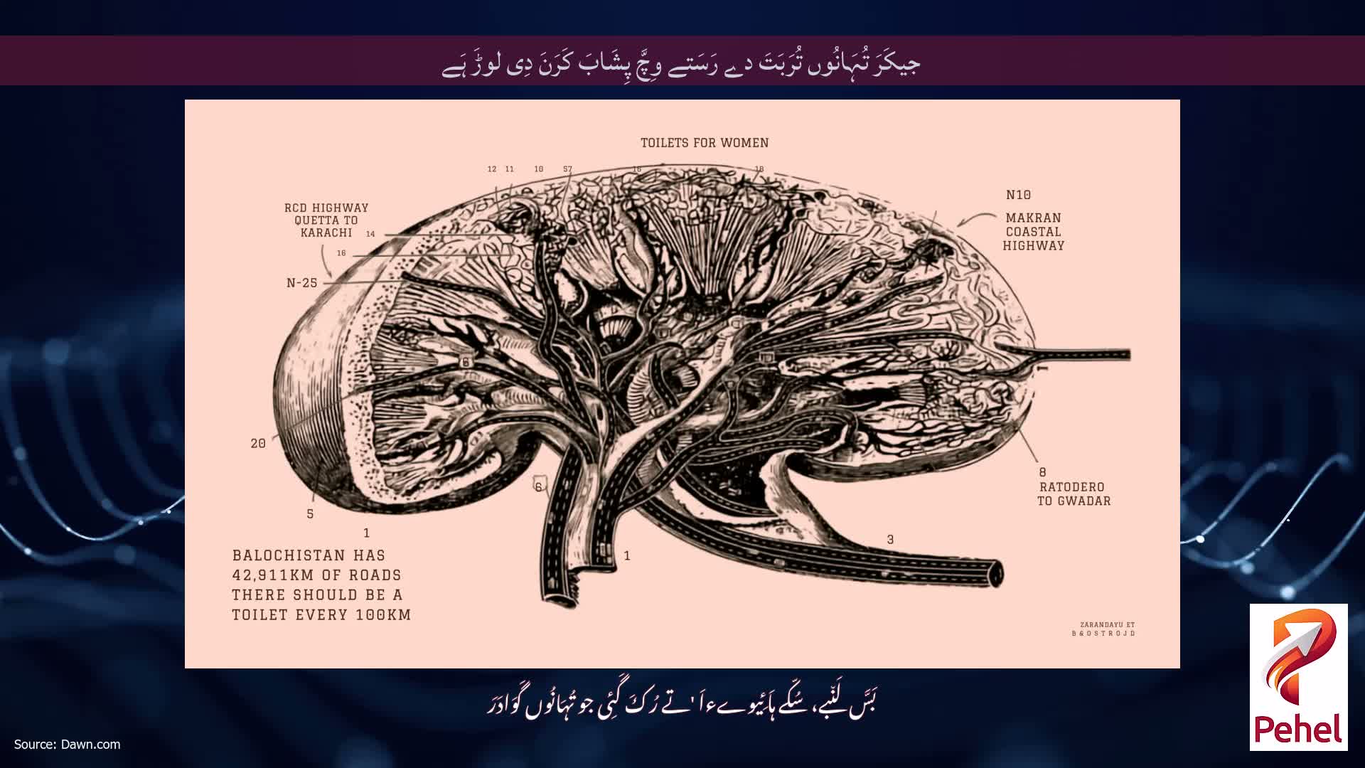 جیکَرَ تُہَانُوں تُرَبَتَ دے رَسَتے وِچَّ پِشَابَ کَرَنَ دِی لوڑَ ہَے