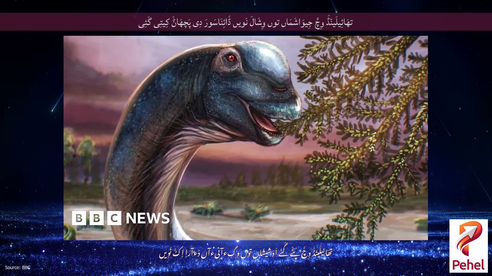 تھَائِیلَین٘ڈَ وِچَّ جِیوَاشَمَاں توں وِشَالَ نَویں ڈَائِنَاسَورَ دِی پَچھَاݨَ کِیتِی گَئِی