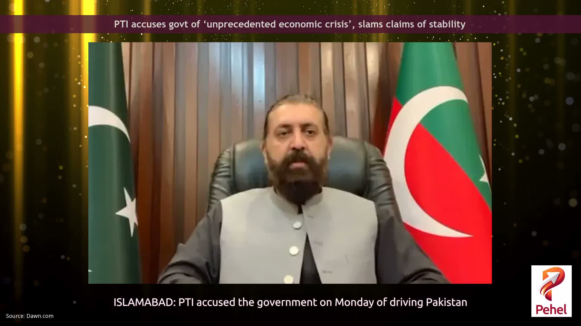PTI accuses govt of ‘unprecedented economic crisis’, slams claims of stability
