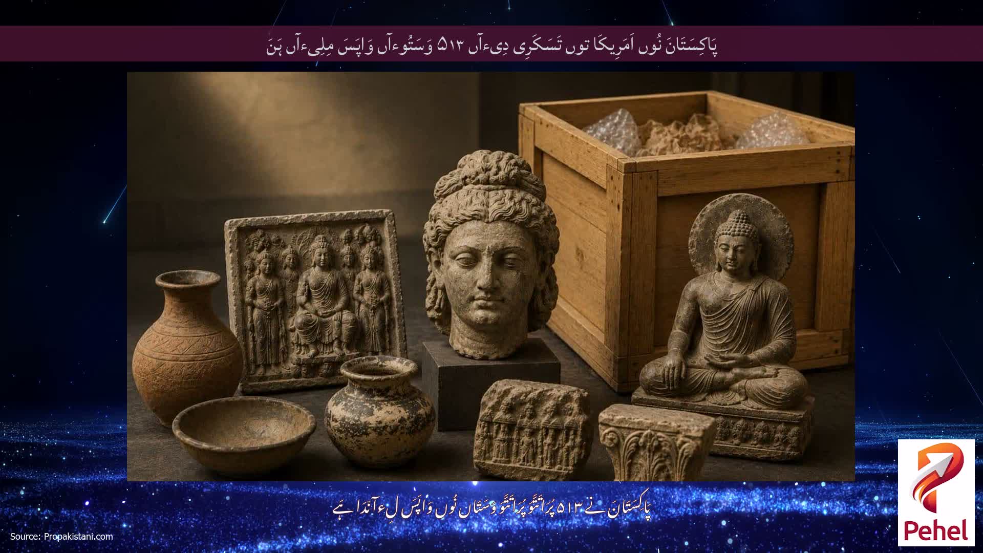 پَاکِسَتَانَ نُوں اَمَرِیکَا توں تَسَکَرِی دِیءآں ۵۱۳ وَسَتُوءآں وَاپَسَ مِلِیءآں ہَنَ