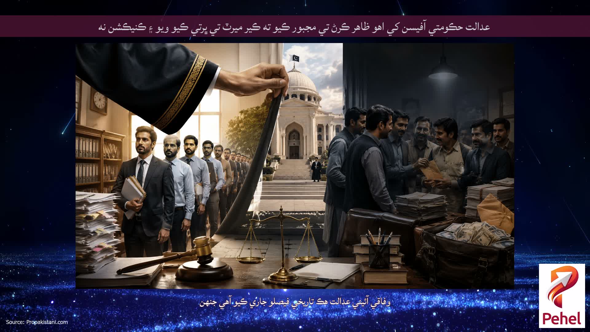 عدالت حڪومتي آفيسن کي اهو ظاهر ڪرڻ تي مجبور ڪيو ته ڪير ميرٽ تي ڀرتي ڪيو ويو ۽ ڪنيڪشن نه