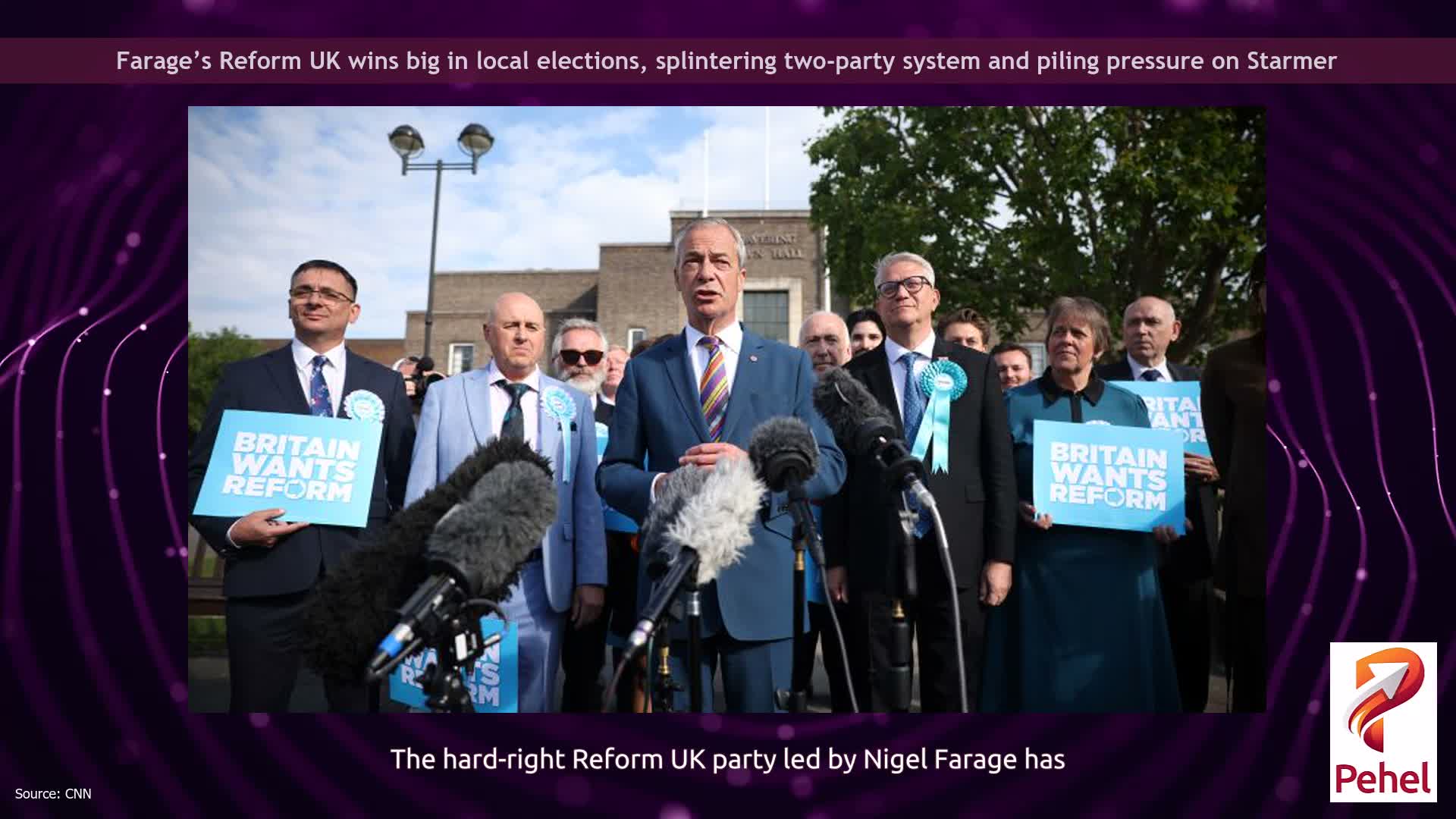 Farage’s Reform UK wins big in local elections, splintering two-party system and piling pressure on Starmer