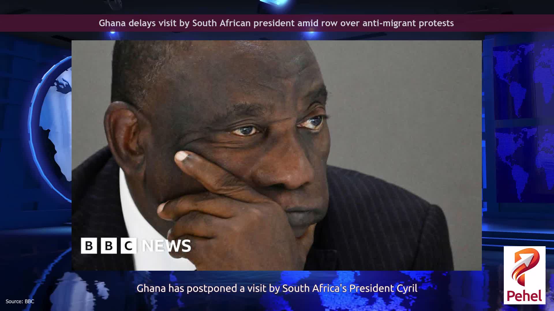 Ghana delays visit by South African president amid row over anti-migrant protests