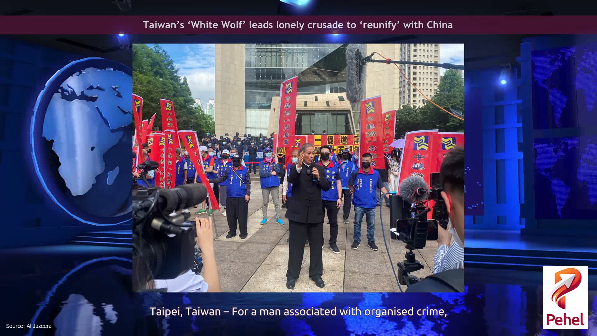 Taiwan’s ‘White Wolf’ leads lonely crusade to ‘reunify’ with China