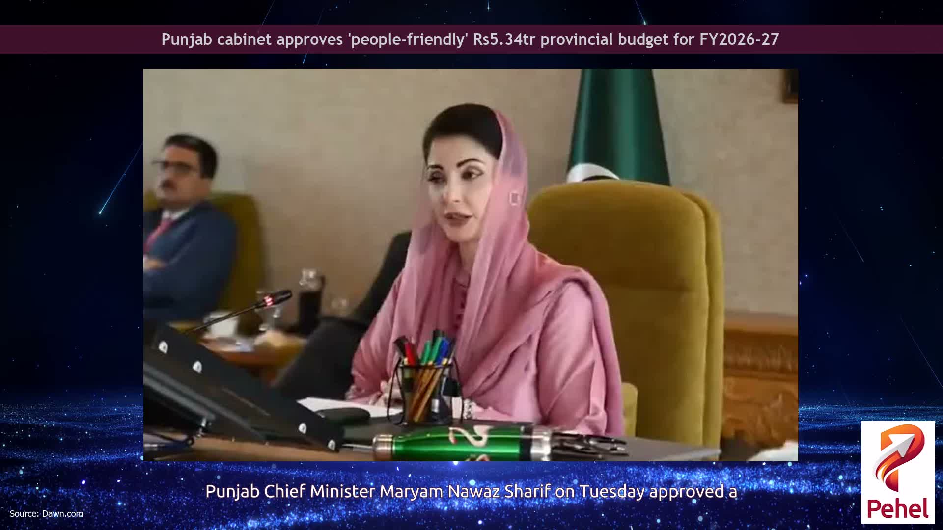 Punjab cabinet approves 'people-friendly' Rs5.34tr provincial budget for FY2026-27