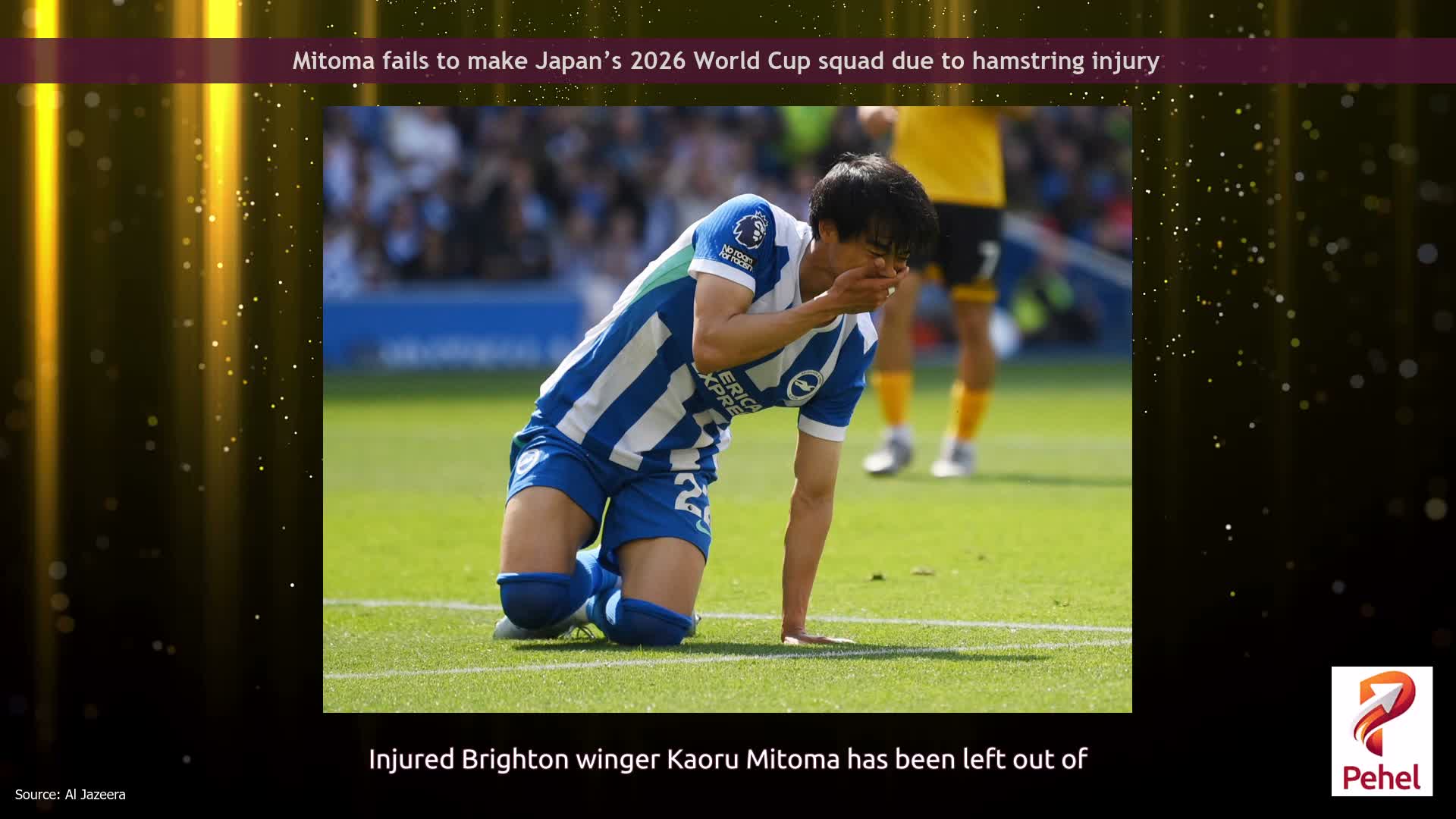 Mitoma fails to make Japan’s 2026 World Cup squad due to hamstring injury