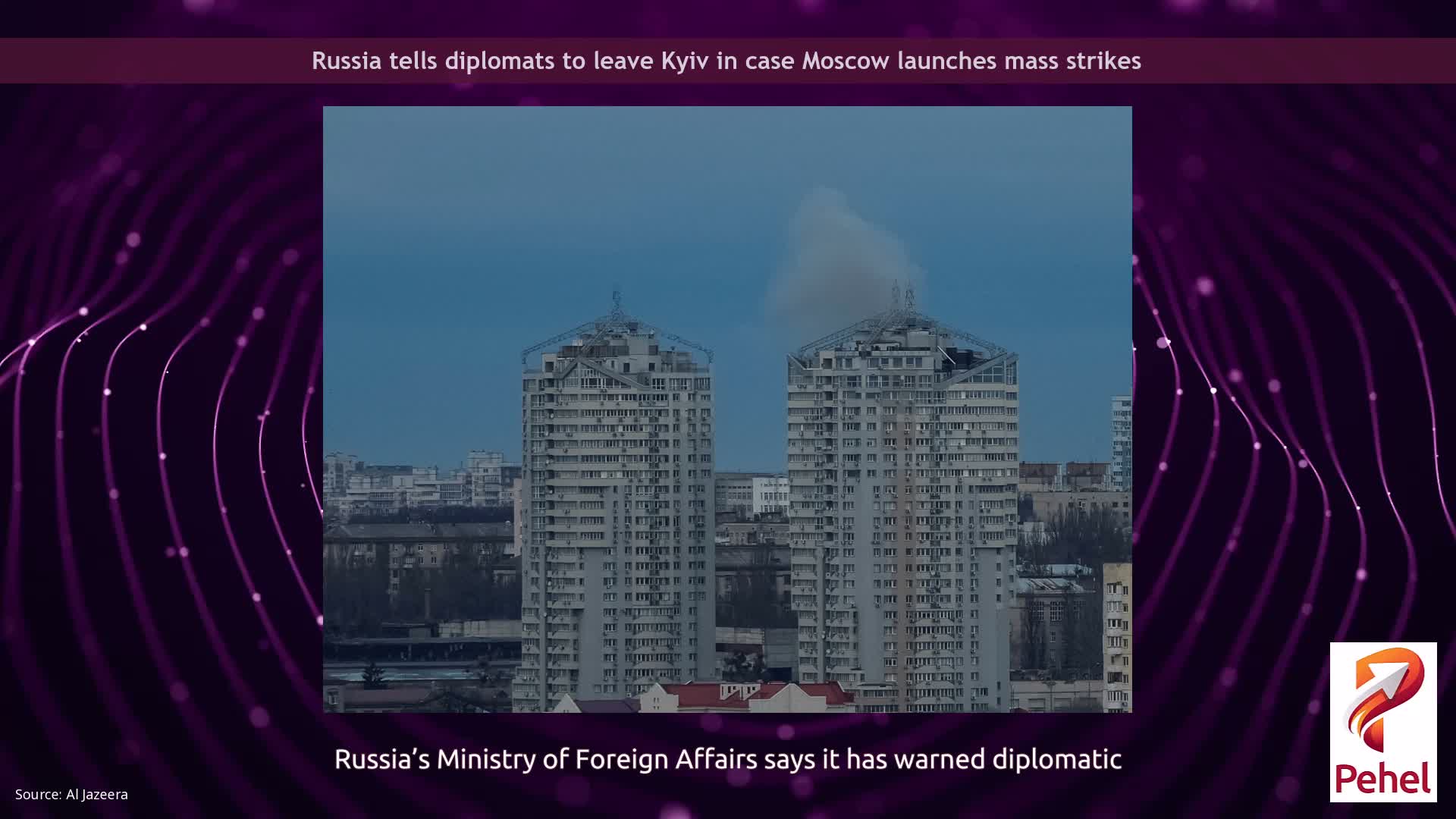 Russia tells diplomats to leave Kyiv in case Moscow launches mass strikes