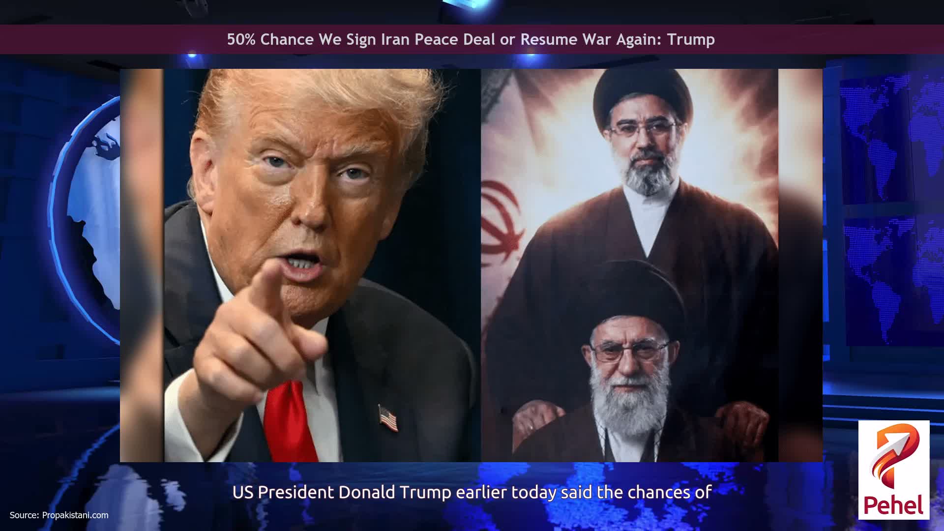 50% Chance We Sign Iran Peace Deal or Resume War Again: Trump