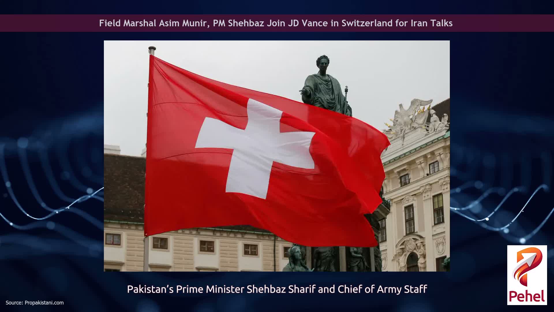 Field Marshal Asim Munir, PM Shehbaz Join JD Vance in Switzerland for Iran Talks