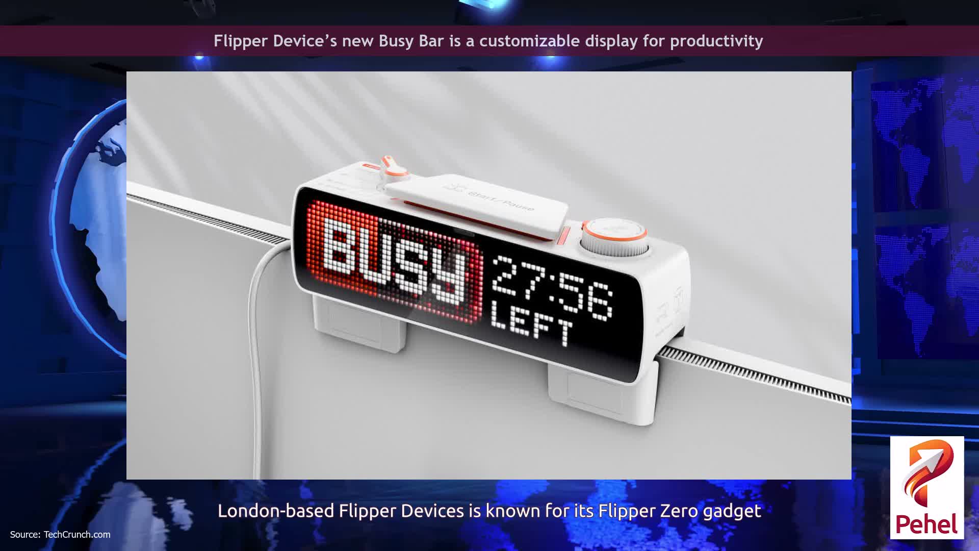 Flipper Device’s new Busy Bar is a customizable display for productivity