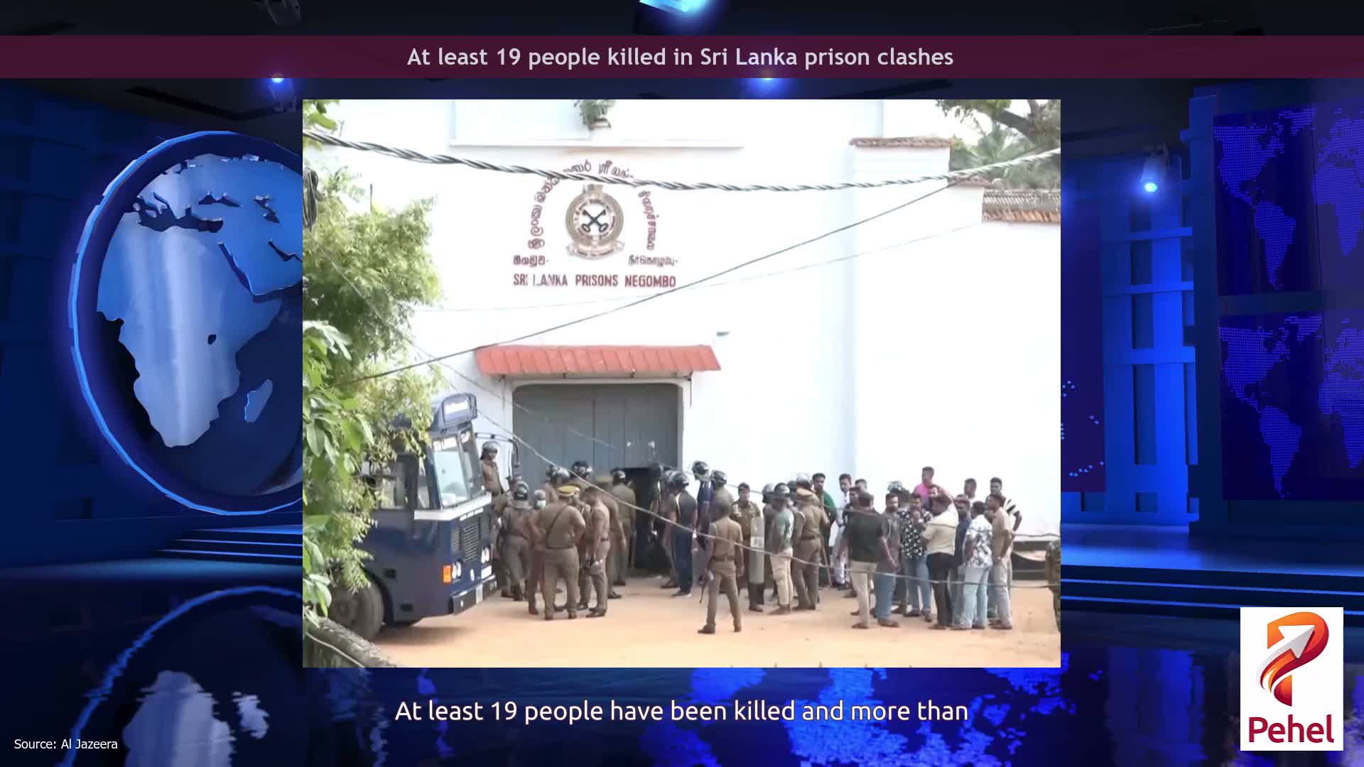 At least 19 people killed in Sri Lanka prison clashes