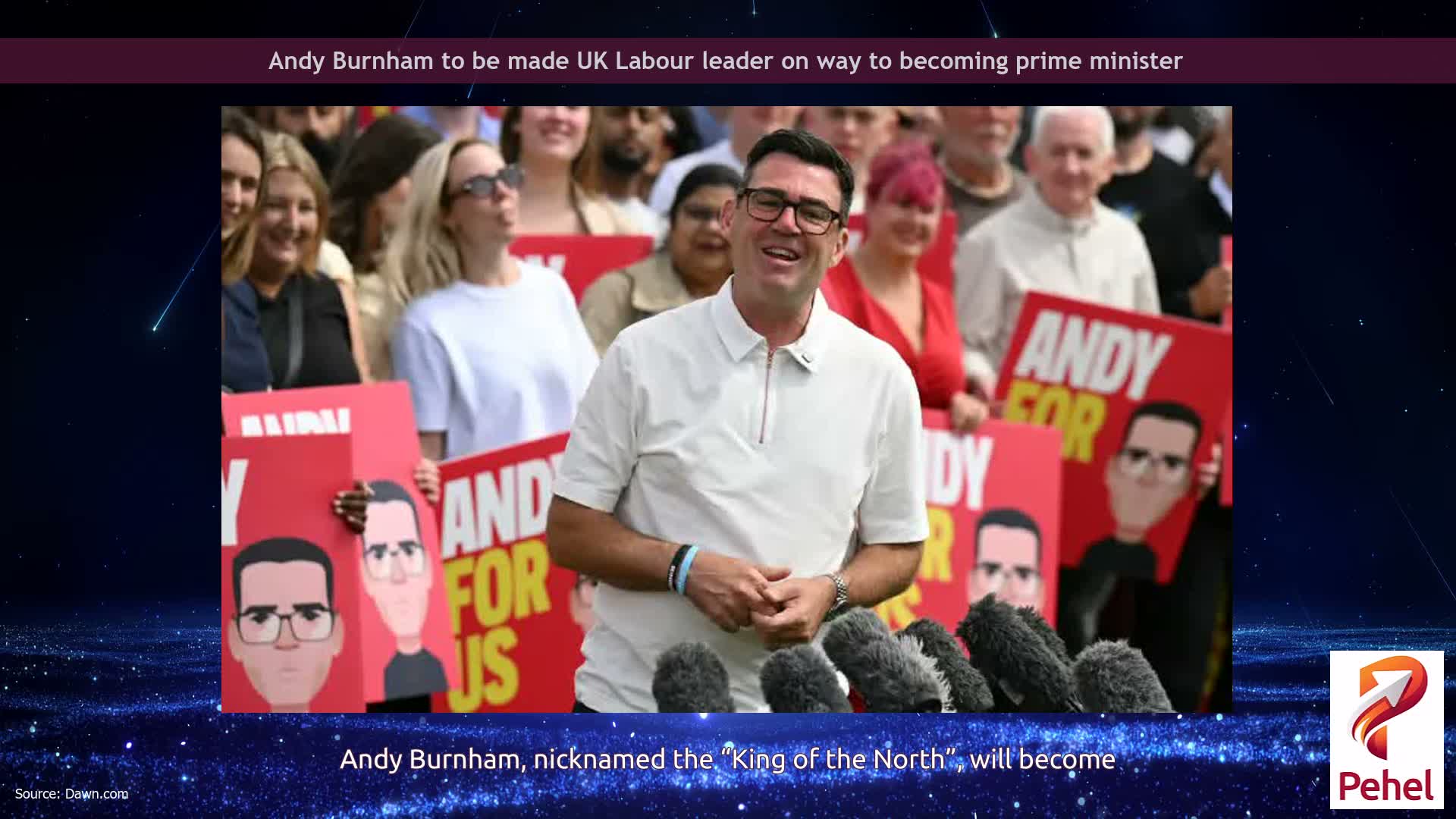 Andy Burnham to be made UK Labour leader on way to becoming prime minister