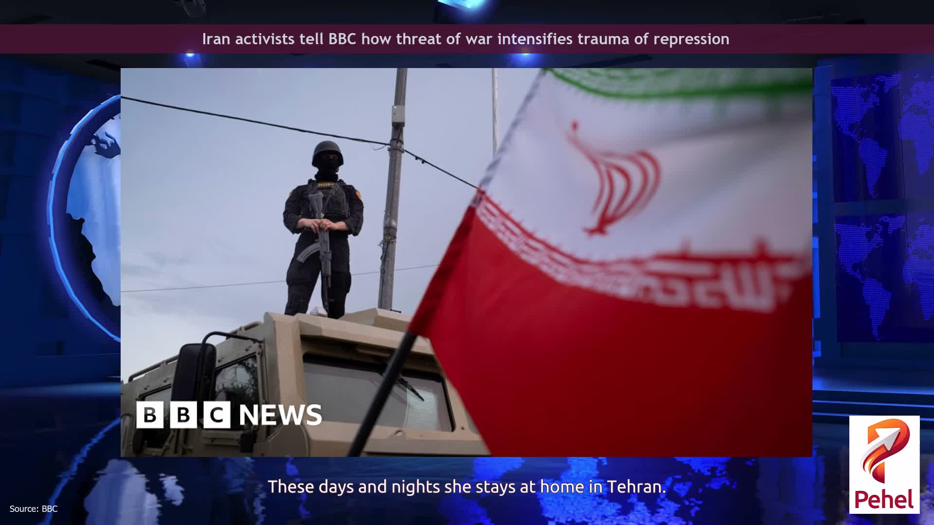 Iran activists tell BBC how threat of war intensifies trauma of repression