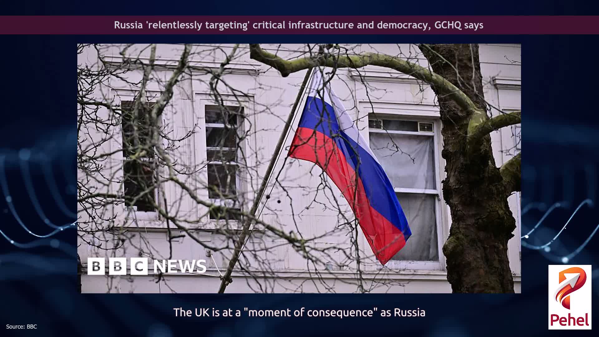 Russia 'relentlessly targeting' critical infrastructure and democracy, GCHQ says