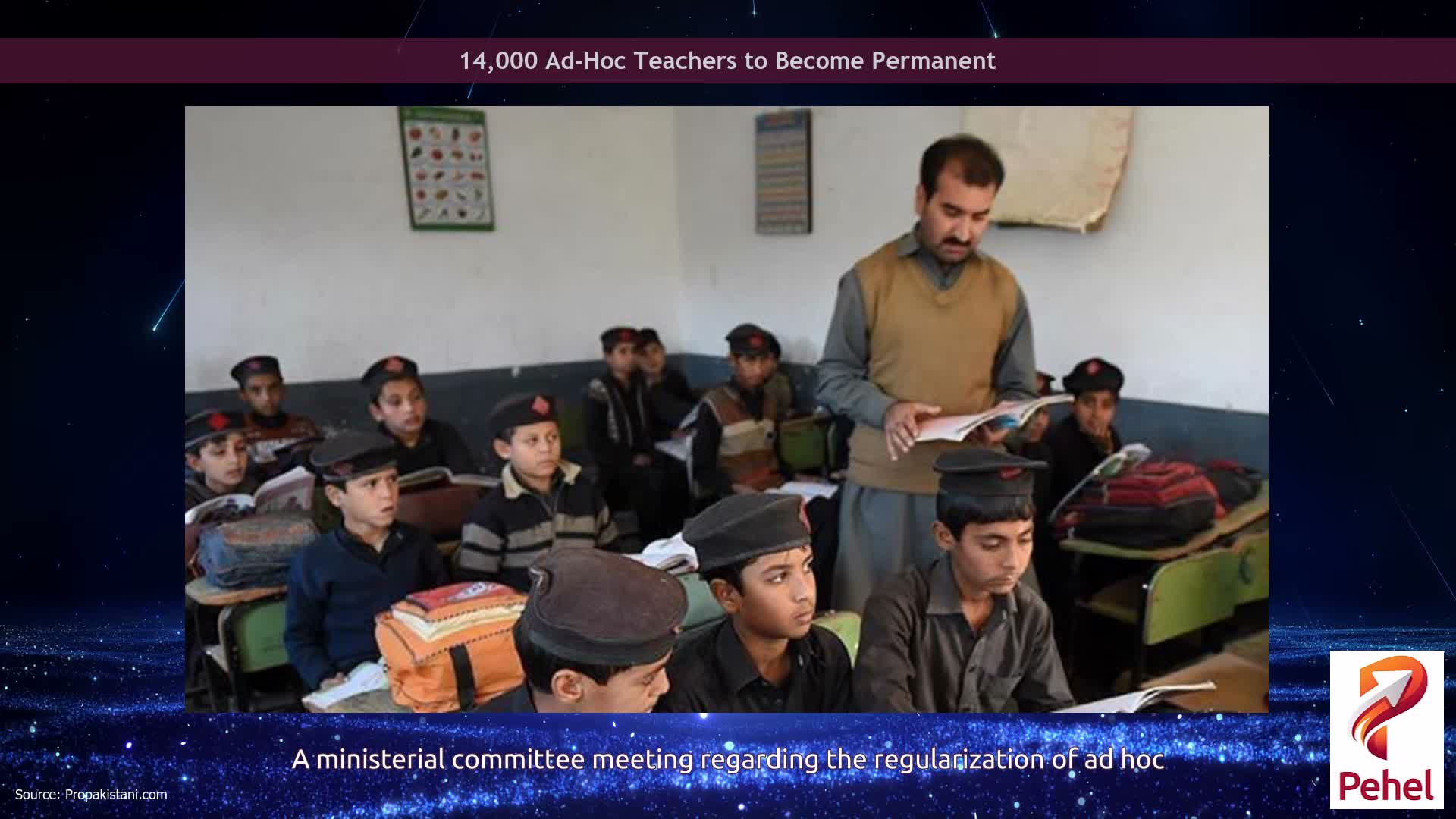 14,000 Ad-Hoc Teachers to Become Permanent