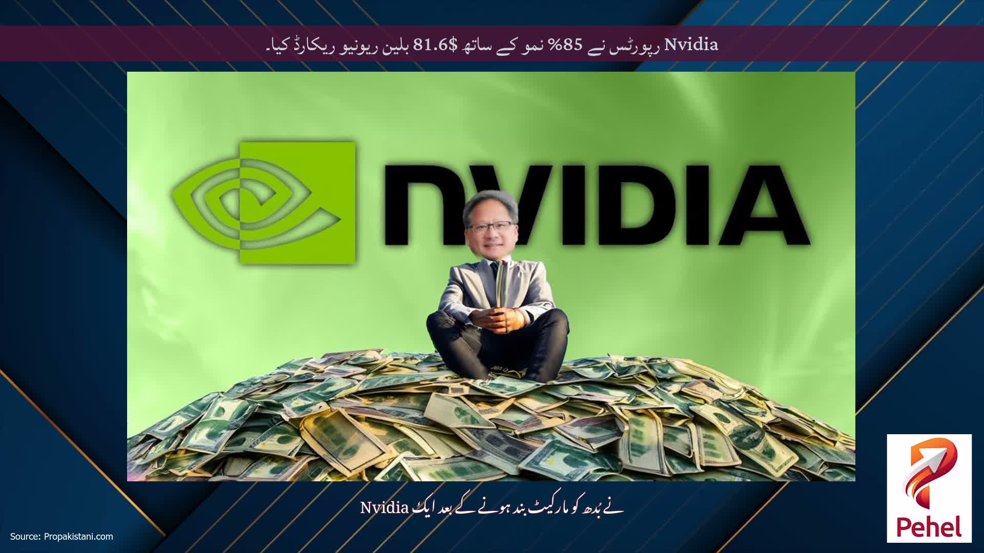 Nvidia رپورٹس نے 85% نمو کے ساتھ $81.6 بلین ریونیو ریکارڈ کیا۔