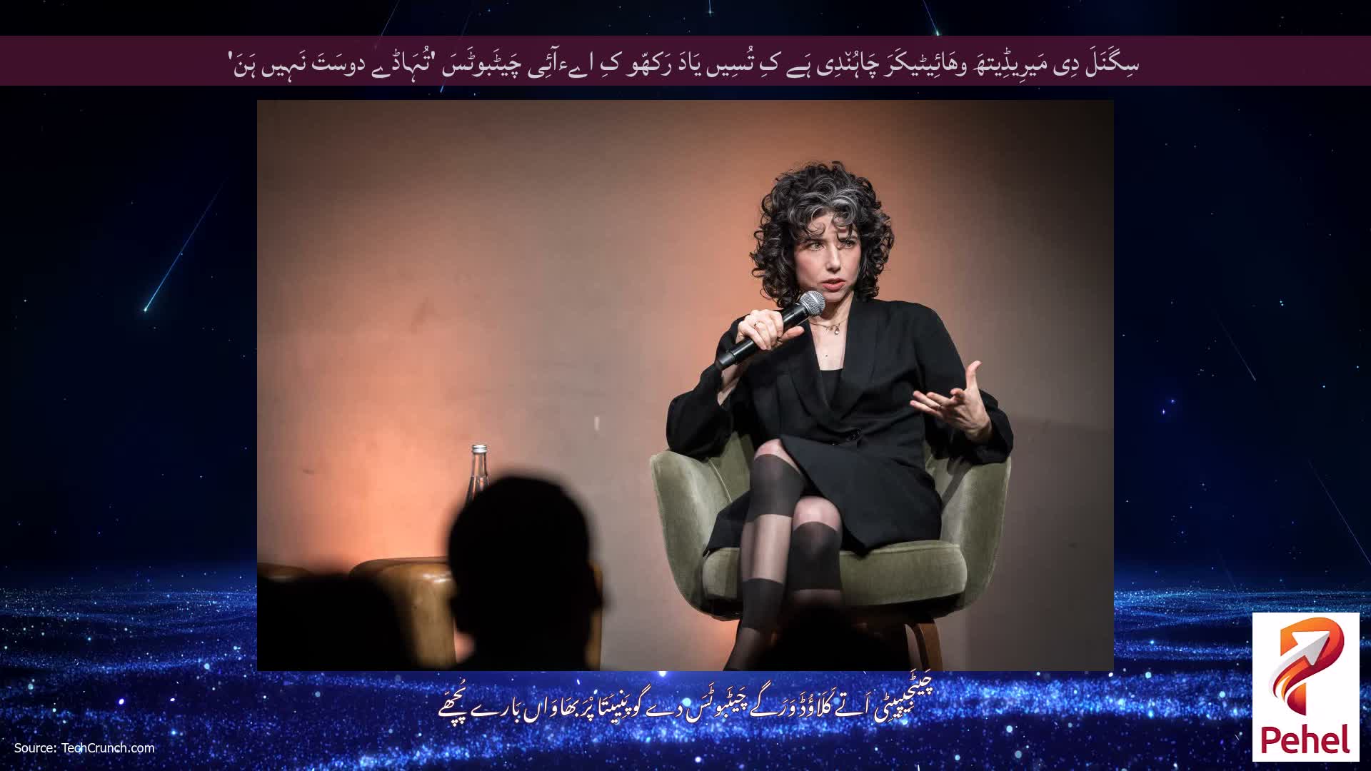 سِگَنَلَ دِی مَیرِیڈِیتھَ وھَائِیٹیکَرَ چَاہُن٘دِی ہَے کِ تُسِیں یَادَ رَکھّو کِ اےءآئِی چَیٹَبوٹَسَ 'تُہَاڈے دوسَتَ نَہِیں ہَنَ'