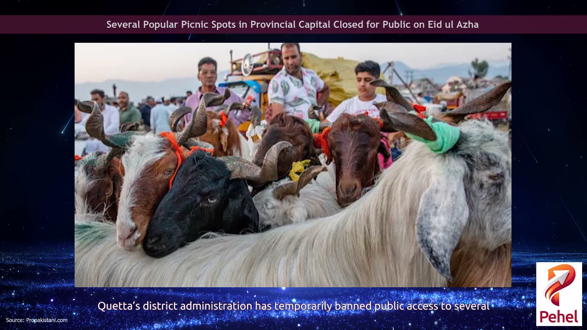 Several Popular Picnic Spots in Provincial Capital Closed for Public on Eid ul Azha