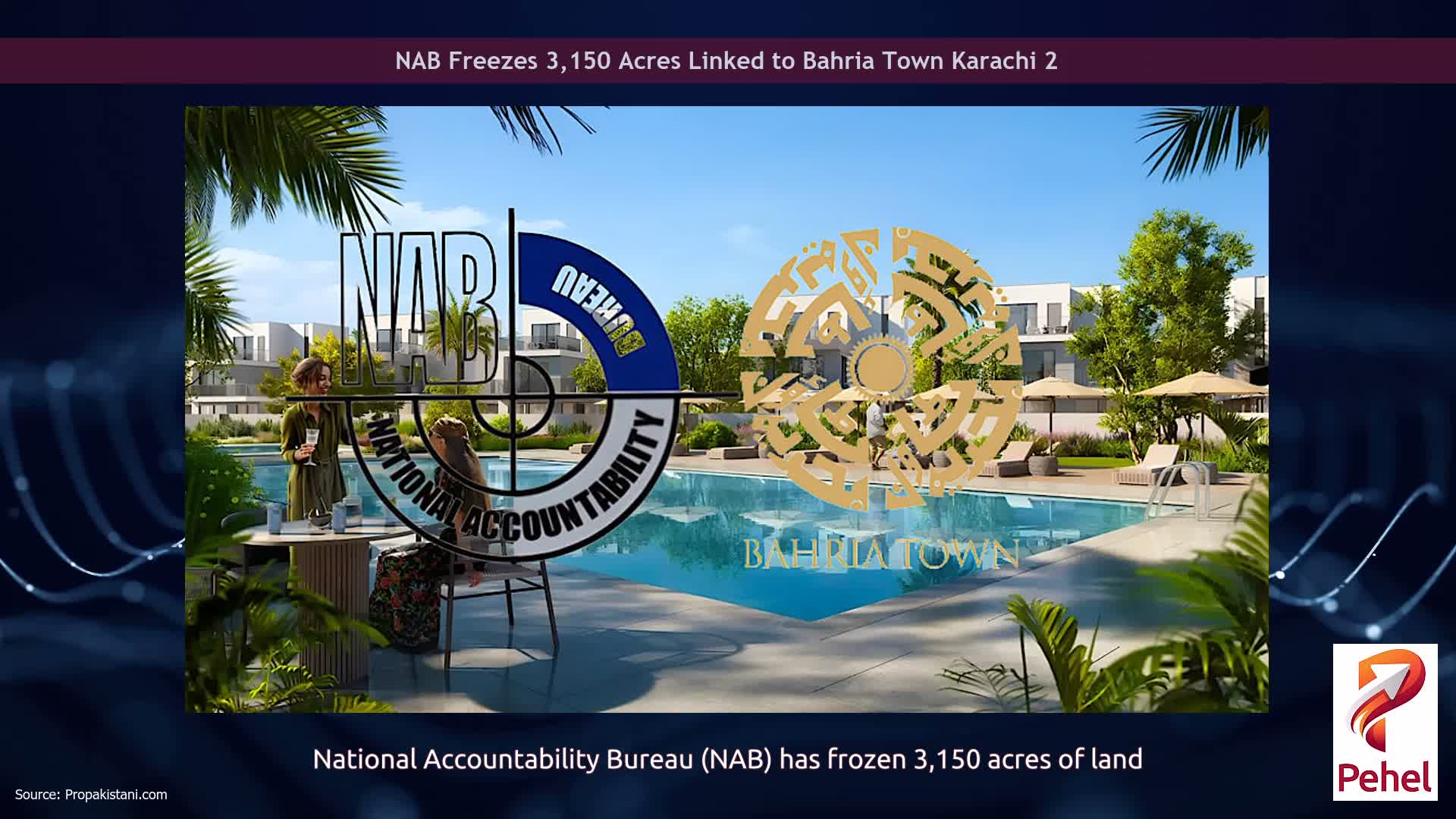 NAB Freezes 3,150 Acres Linked to Bahria Town Karachi 2