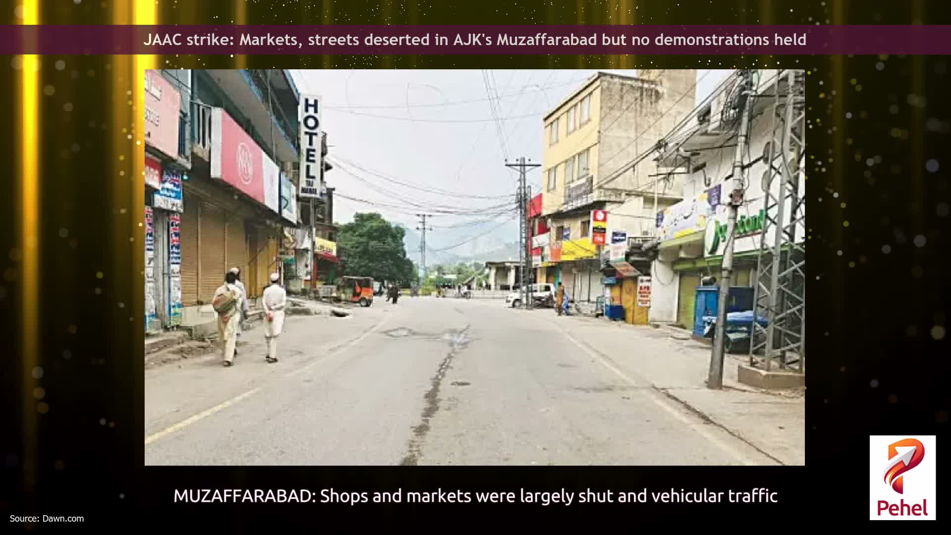 JAAC strike: Markets, streets deserted in AJK's Muzaffarabad but no demonstrations held