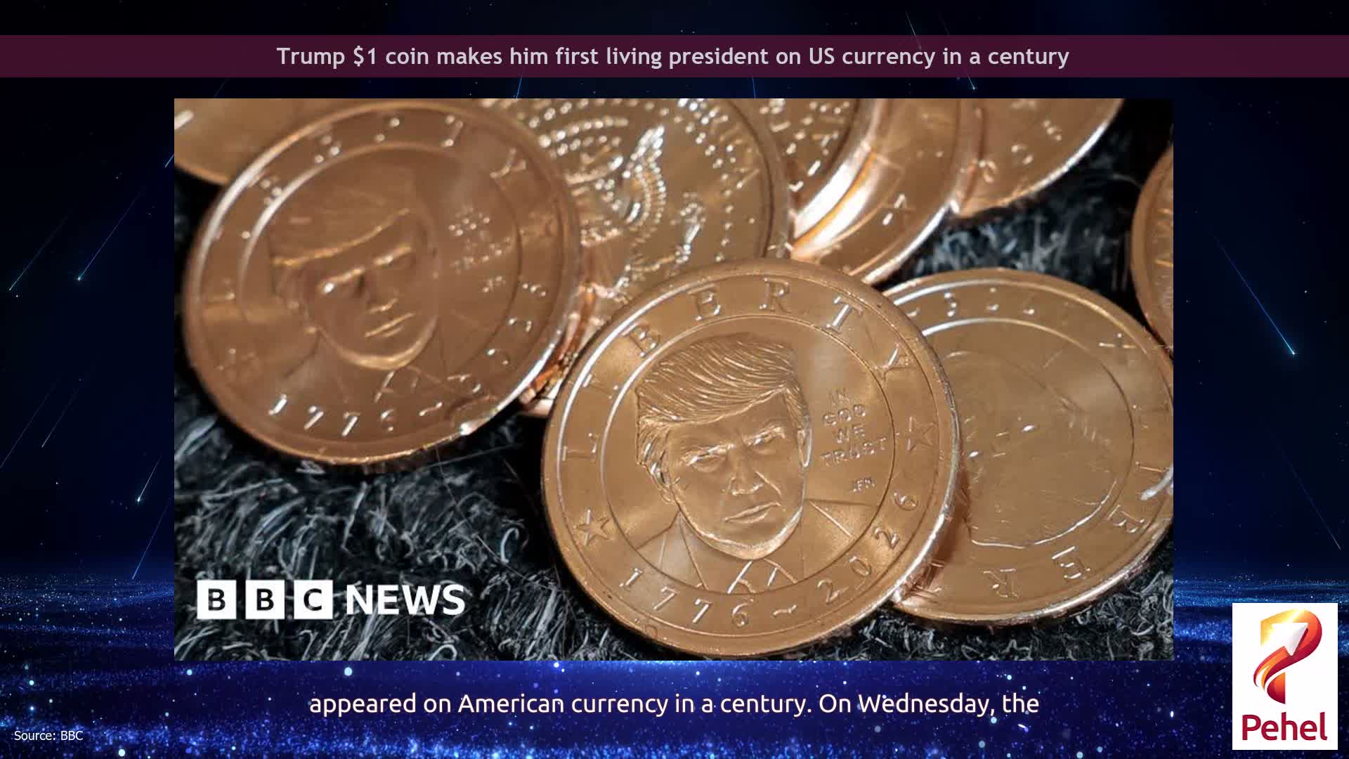 Trump $1 coin makes him first living president on US currency in a century