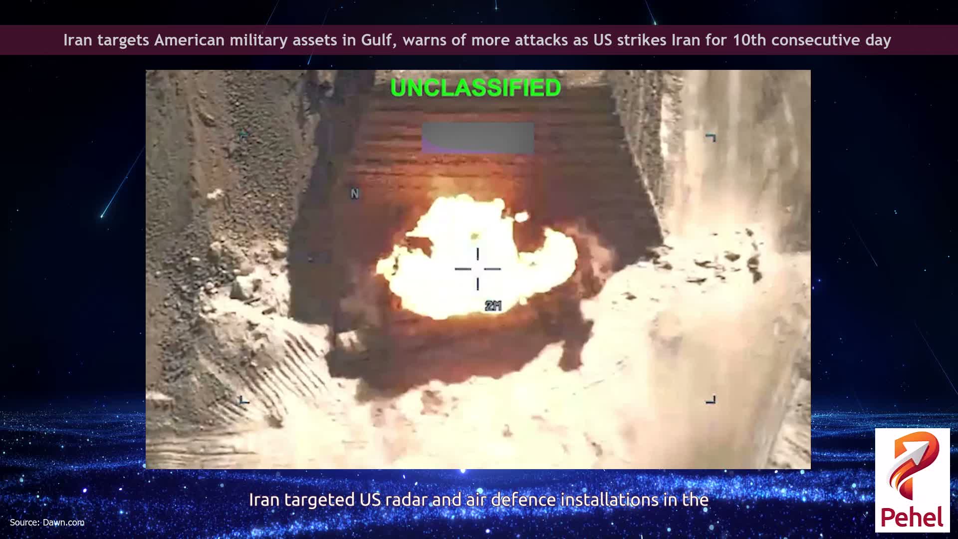 Iran targets American military assets in Gulf, warns of more attacks as US strikes Iran for 10th consecutive day