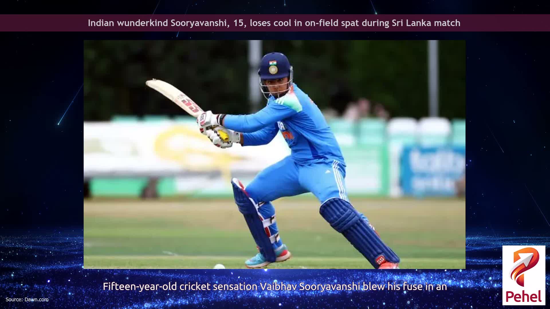 Indian wunderkind Sooryavanshi, 15, loses cool in on-field spat during Sri Lanka match
