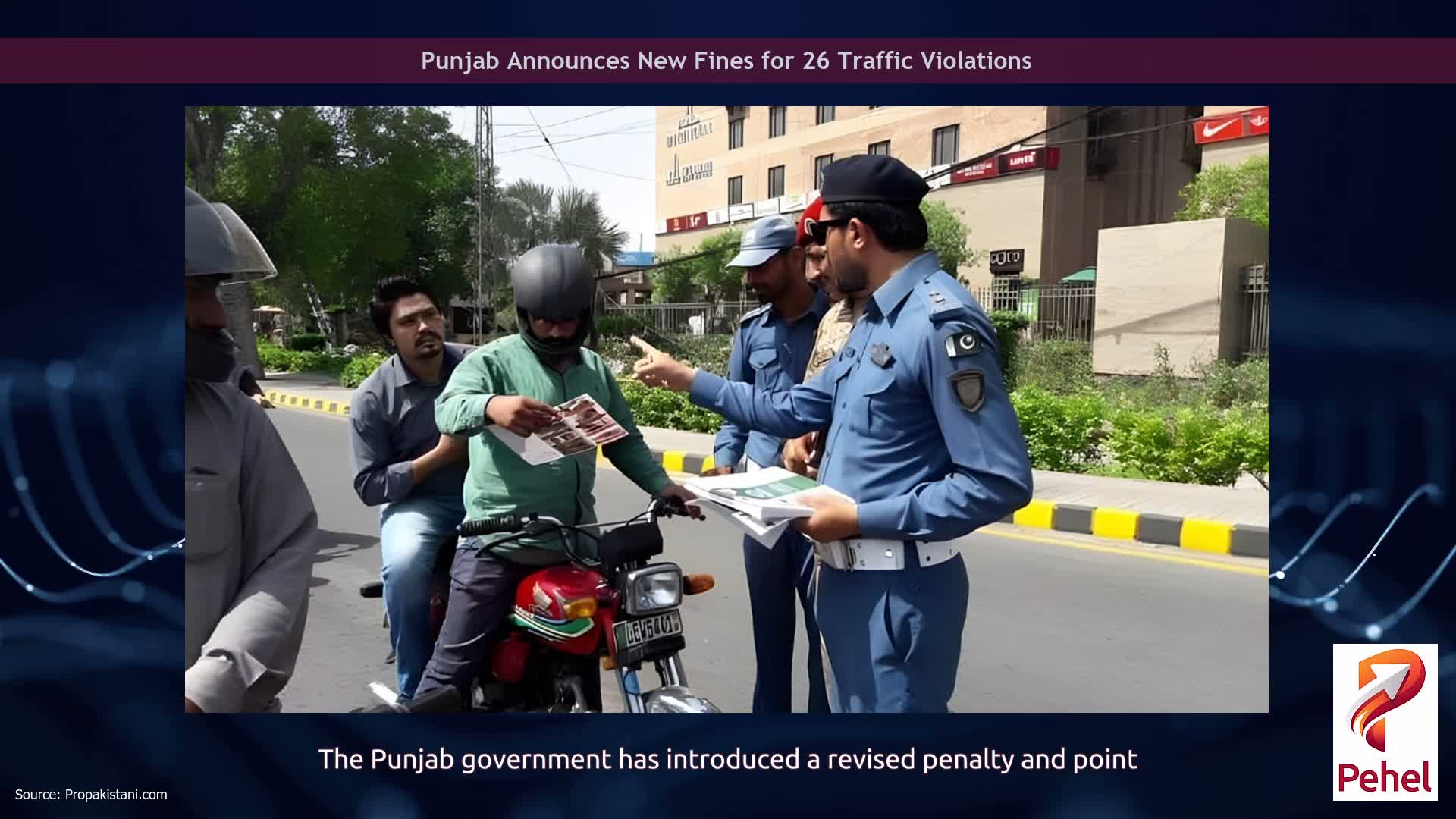 Punjab Announces New Fines for 26 Traffic Violations