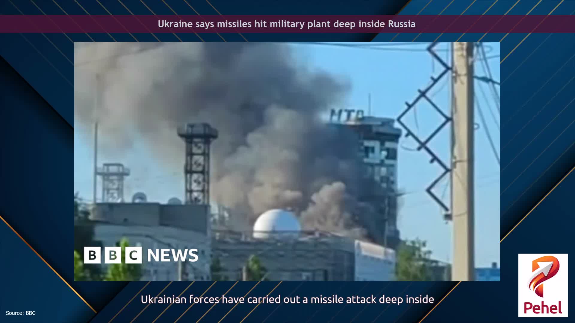 Ukraine says missiles hit military plant deep inside Russia