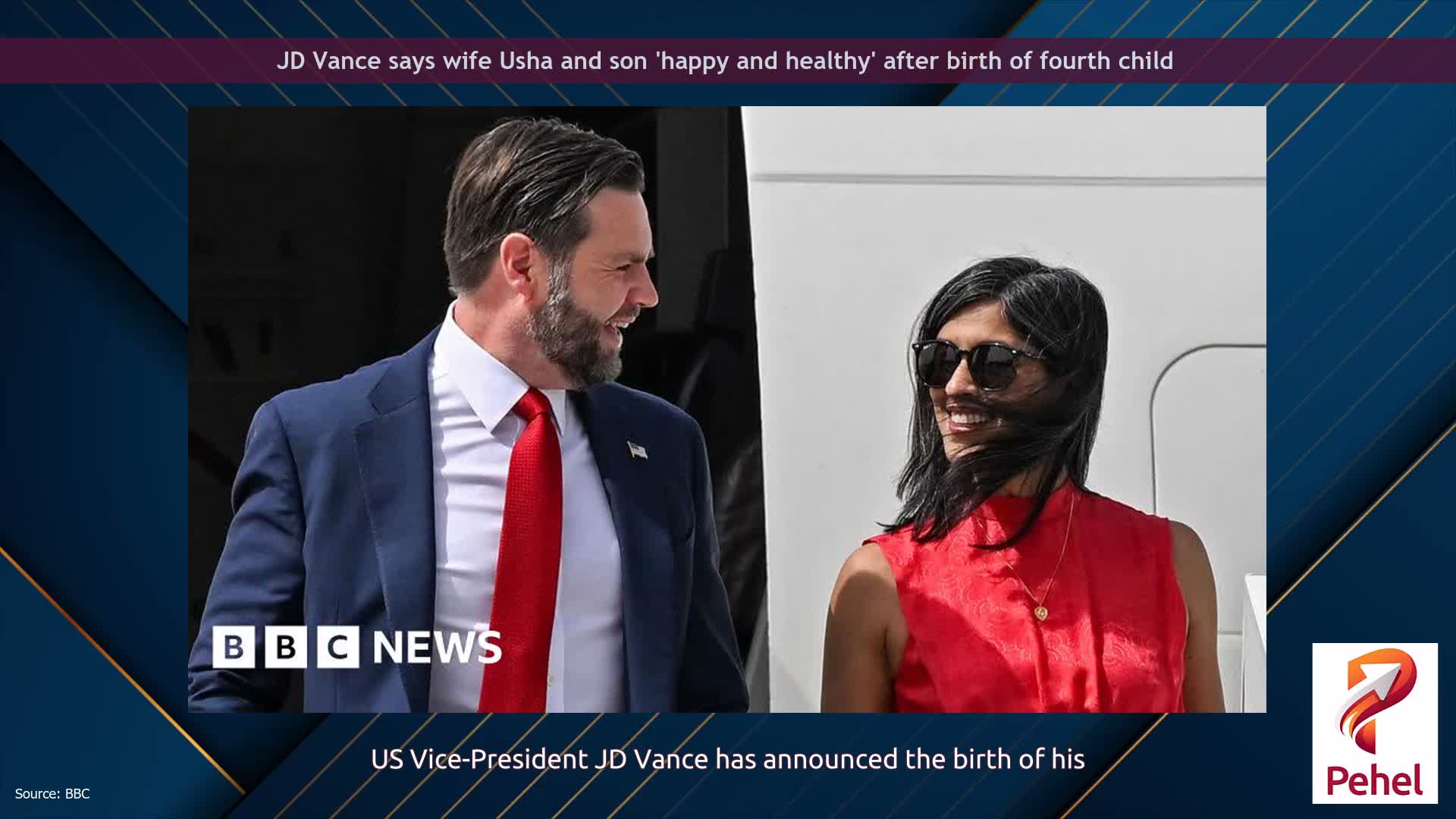 JD Vance says wife Usha and son 'happy and healthy' after birth of fourth child