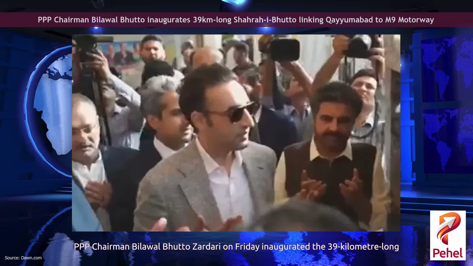 PPP Chairman Bilawal Bhutto inaugurates 39km-long Shahrah-i-Bhutto linking Qayyumabad to M9 Motorway