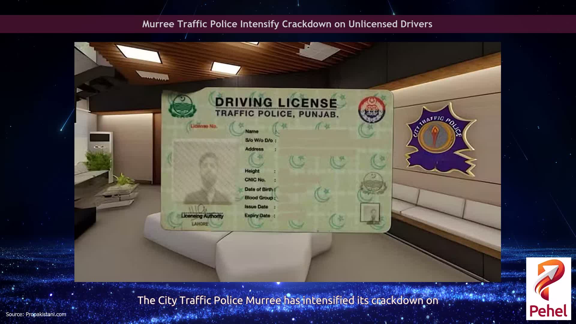 Murree Traffic Police Intensify Crackdown on Unlicensed Drivers