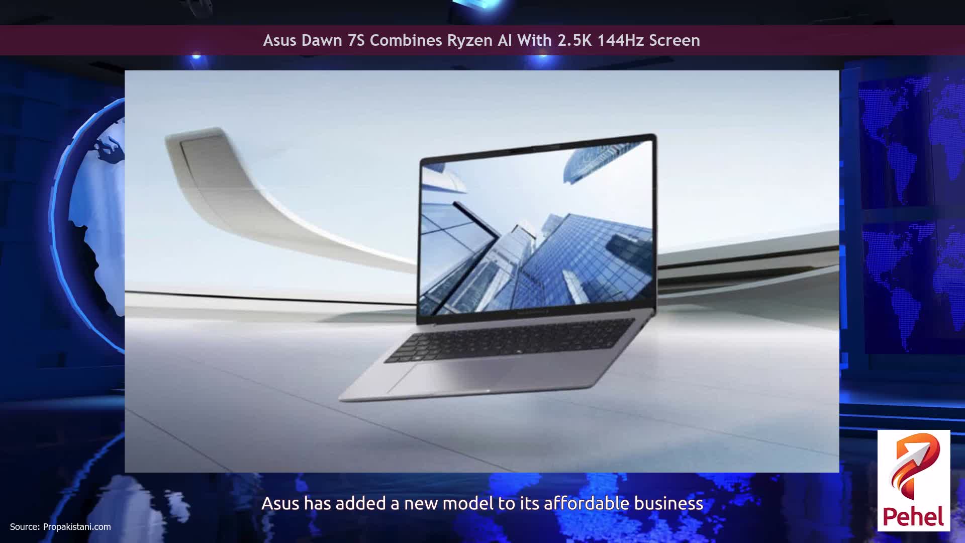 Asus Dawn 7S Combines Ryzen AI With 2.5K 144Hz Screen