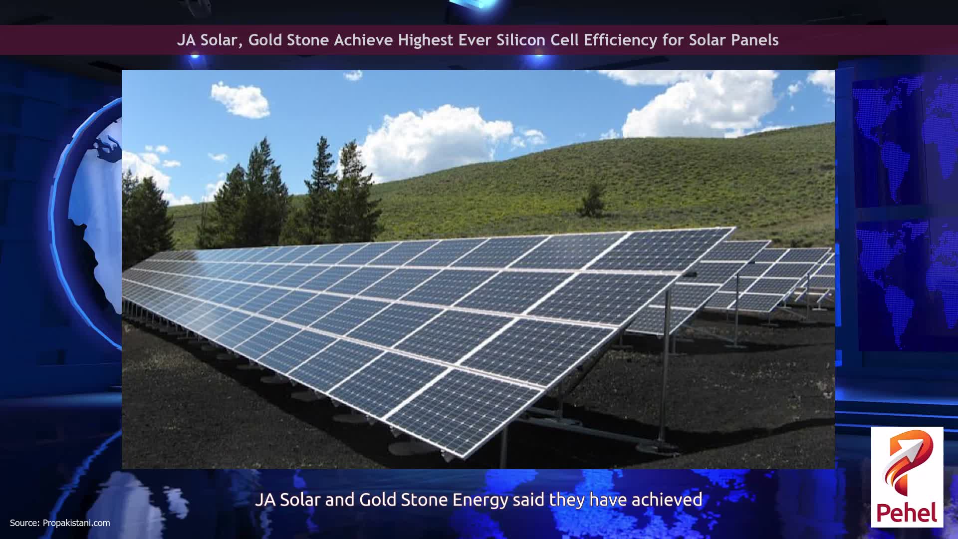 JA Solar, Gold Stone Achieve Highest Ever Silicon Cell Efficiency for Solar Panels