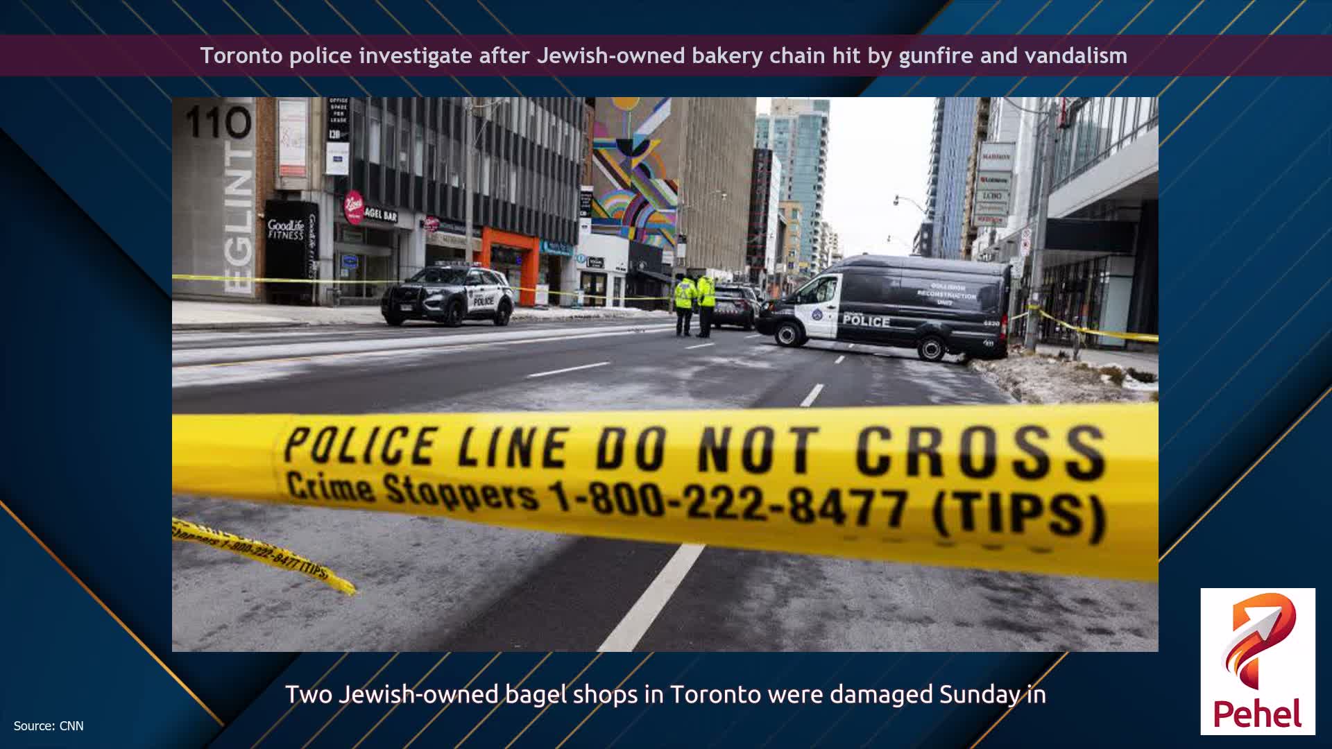 Toronto police investigate after Jewish-owned bakery chain hit by gunfire and vandalism