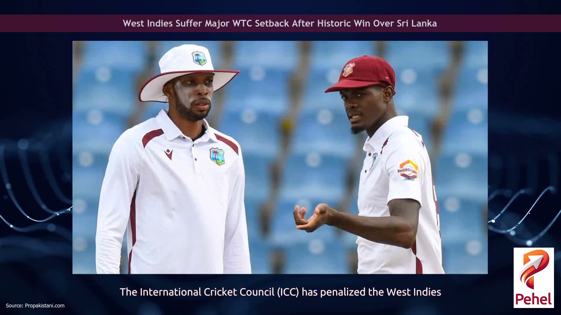 West Indies Suffer Major WTC Setback After Historic Win Over Sri Lanka