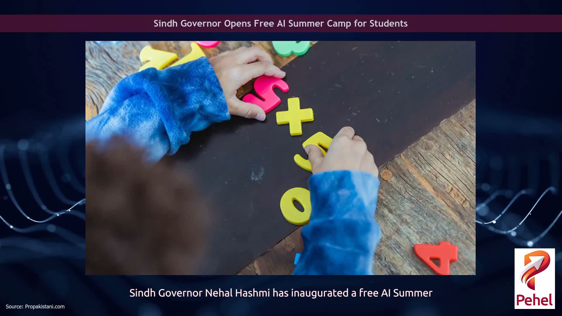 Sindh Governor Opens Free AI Summer Camp for Students