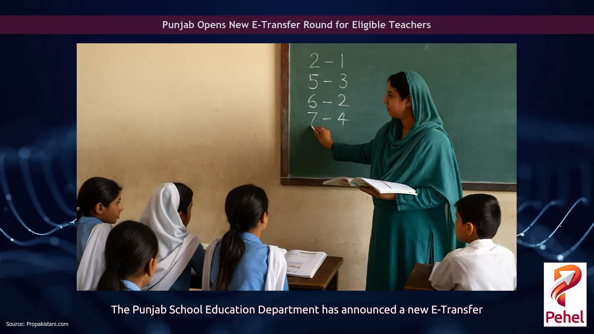Punjab Opens New E-Transfer Round for Eligible Teachers