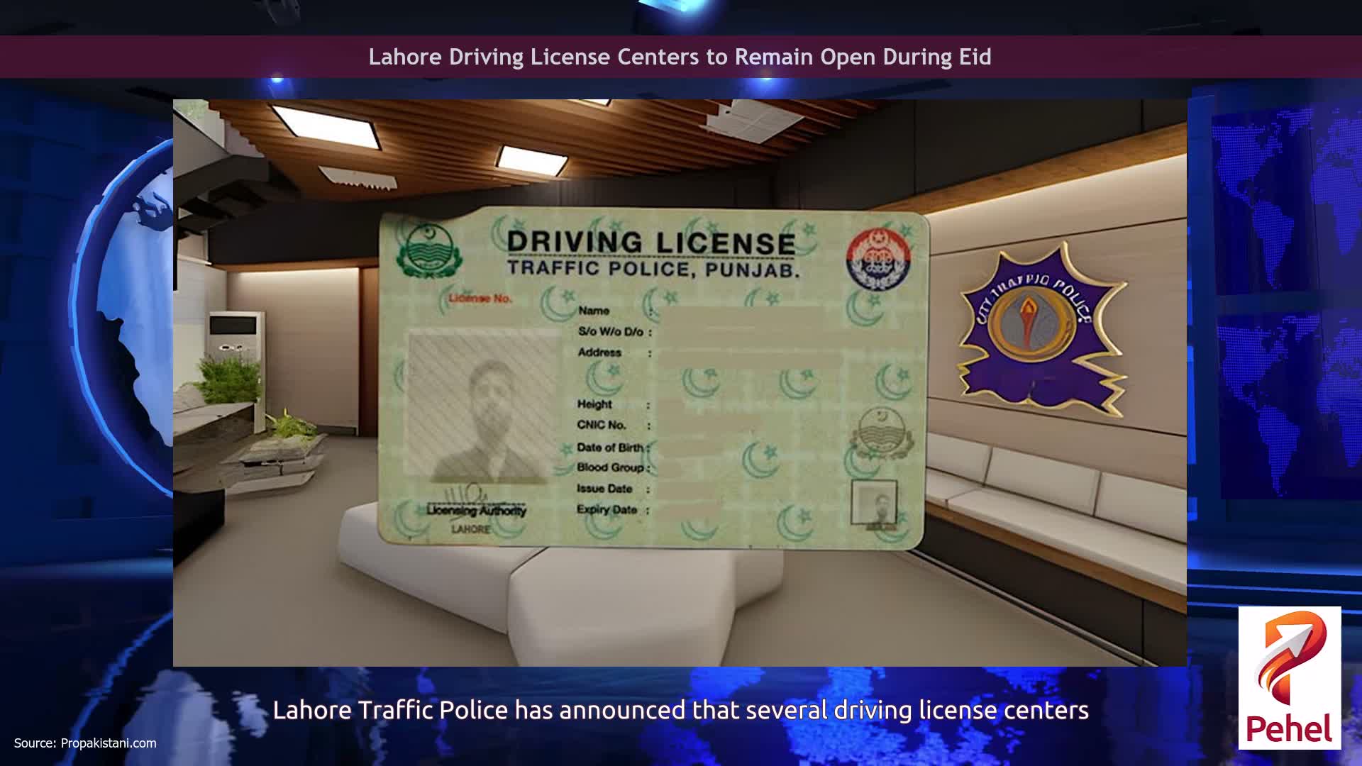 Lahore Driving License Centers to Remain Open During Eid