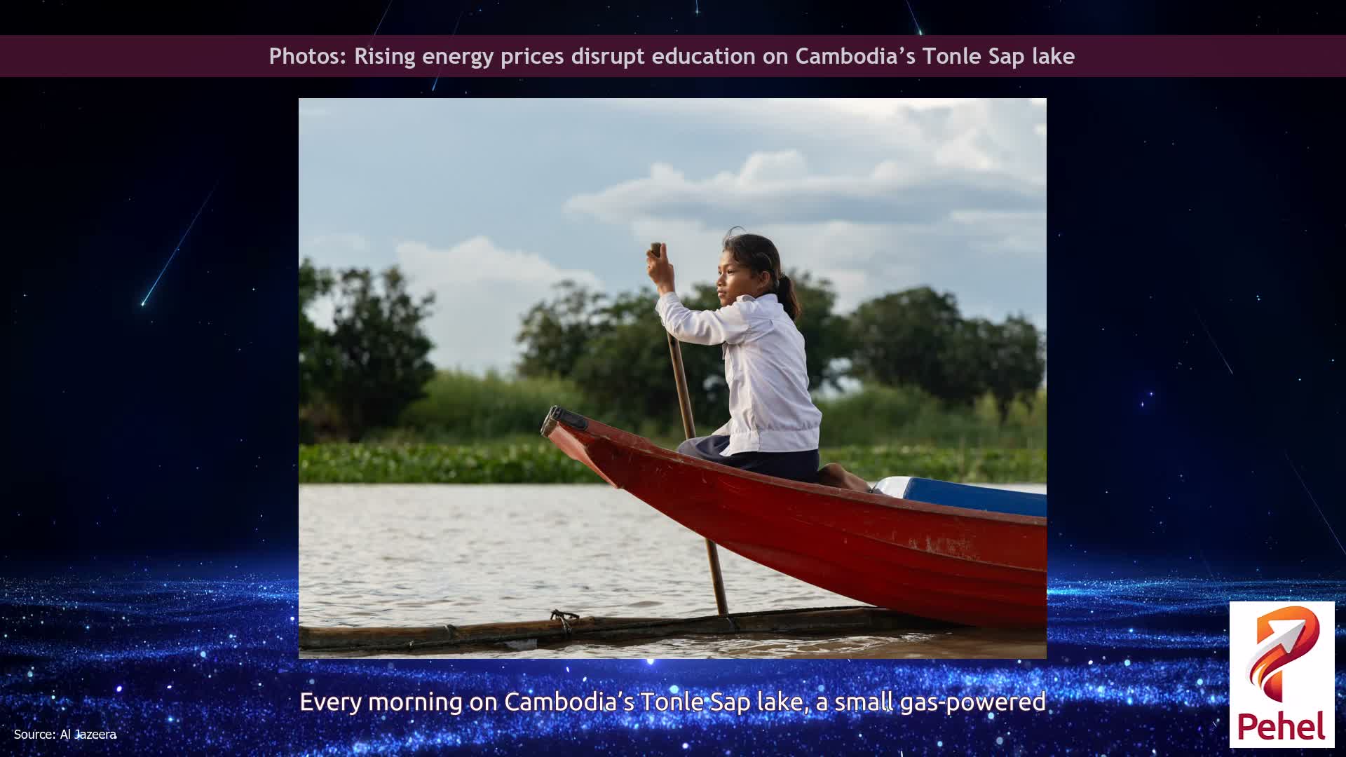 Photos: Rising energy prices disrupt education on Cambodia’s Tonle Sap lake