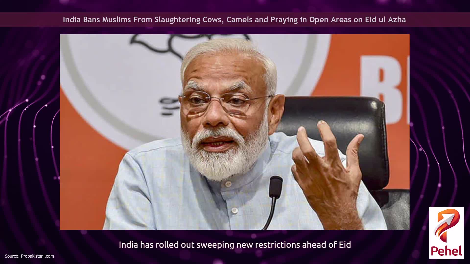 India Bans Muslims From Slaughtering Cows, Camels and Praying in Open Areas on Eid ul Azha