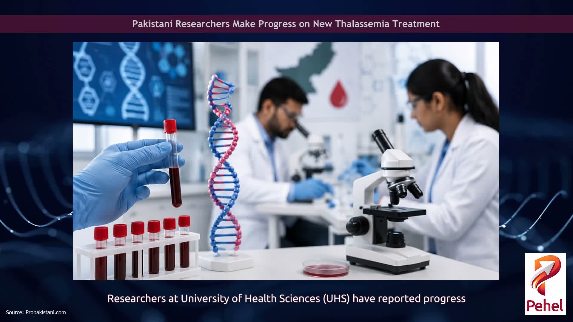 Pakistani Researchers Make Progress on New Thalassemia Treatment