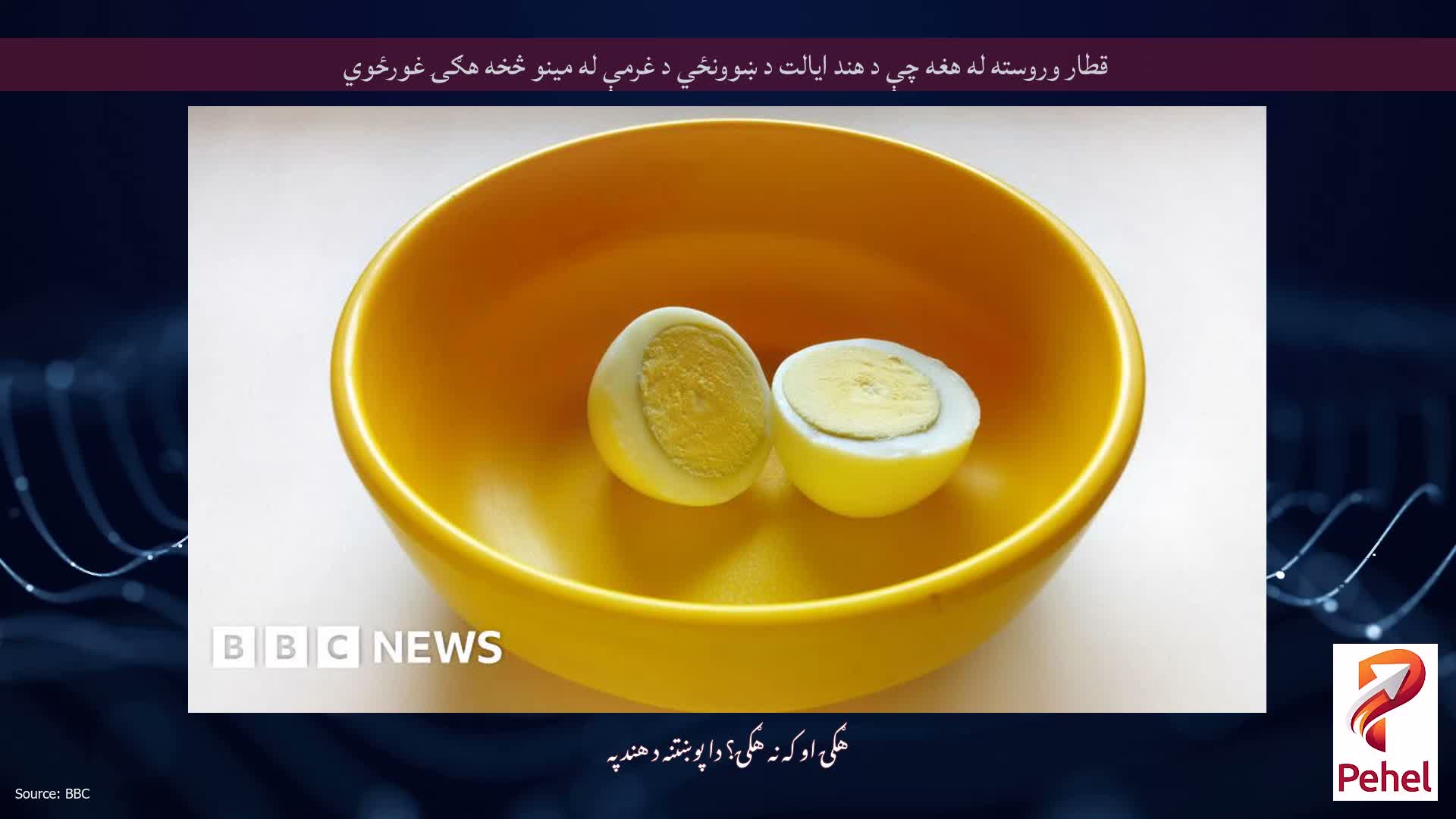 قطار وروسته له هغه چې د هند ایالت د ښوونځي د غرمې له مینو څخه هګۍ غورځوي