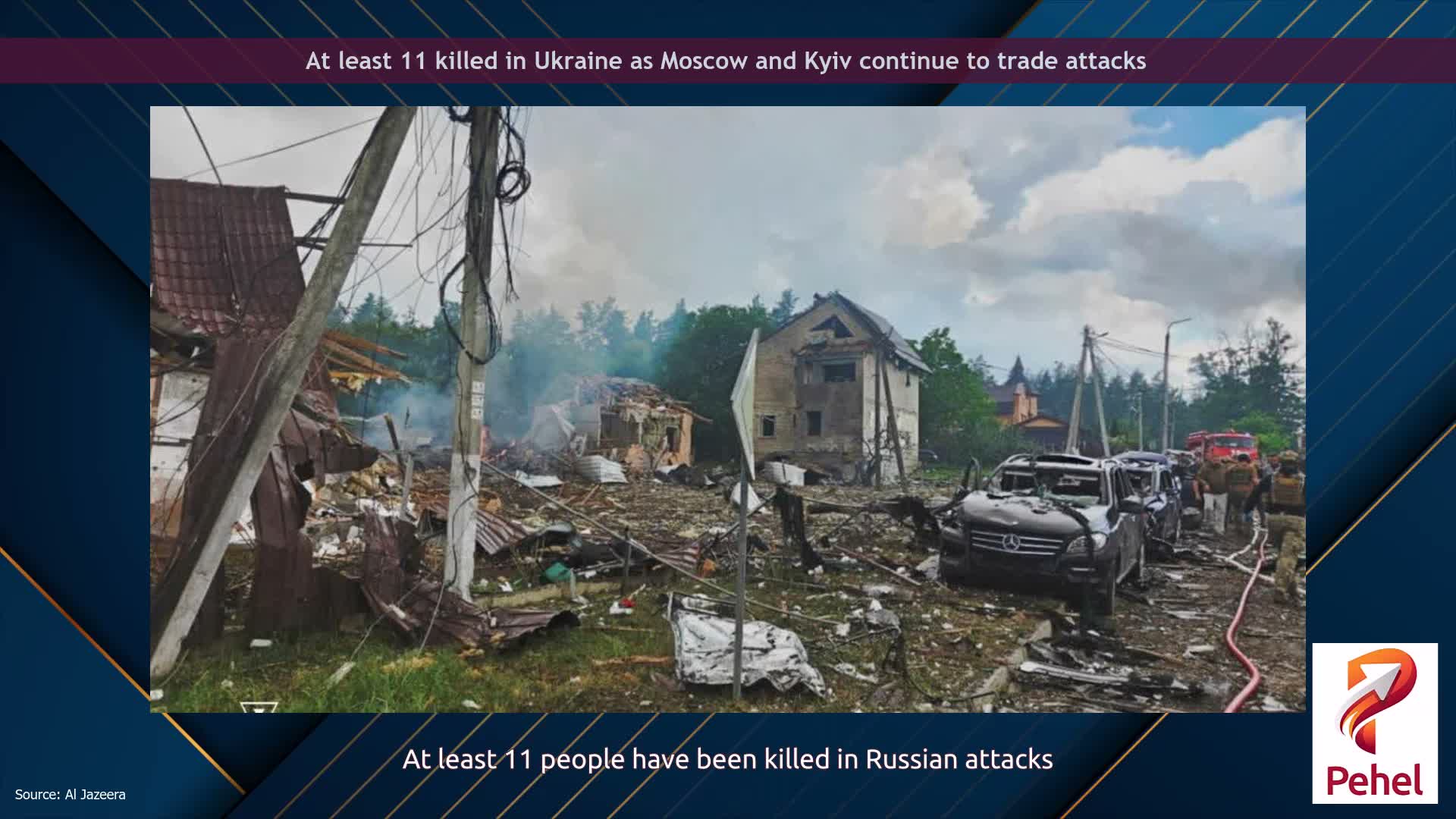 At least 11 killed in Ukraine as Moscow and Kyiv continue to trade attacks