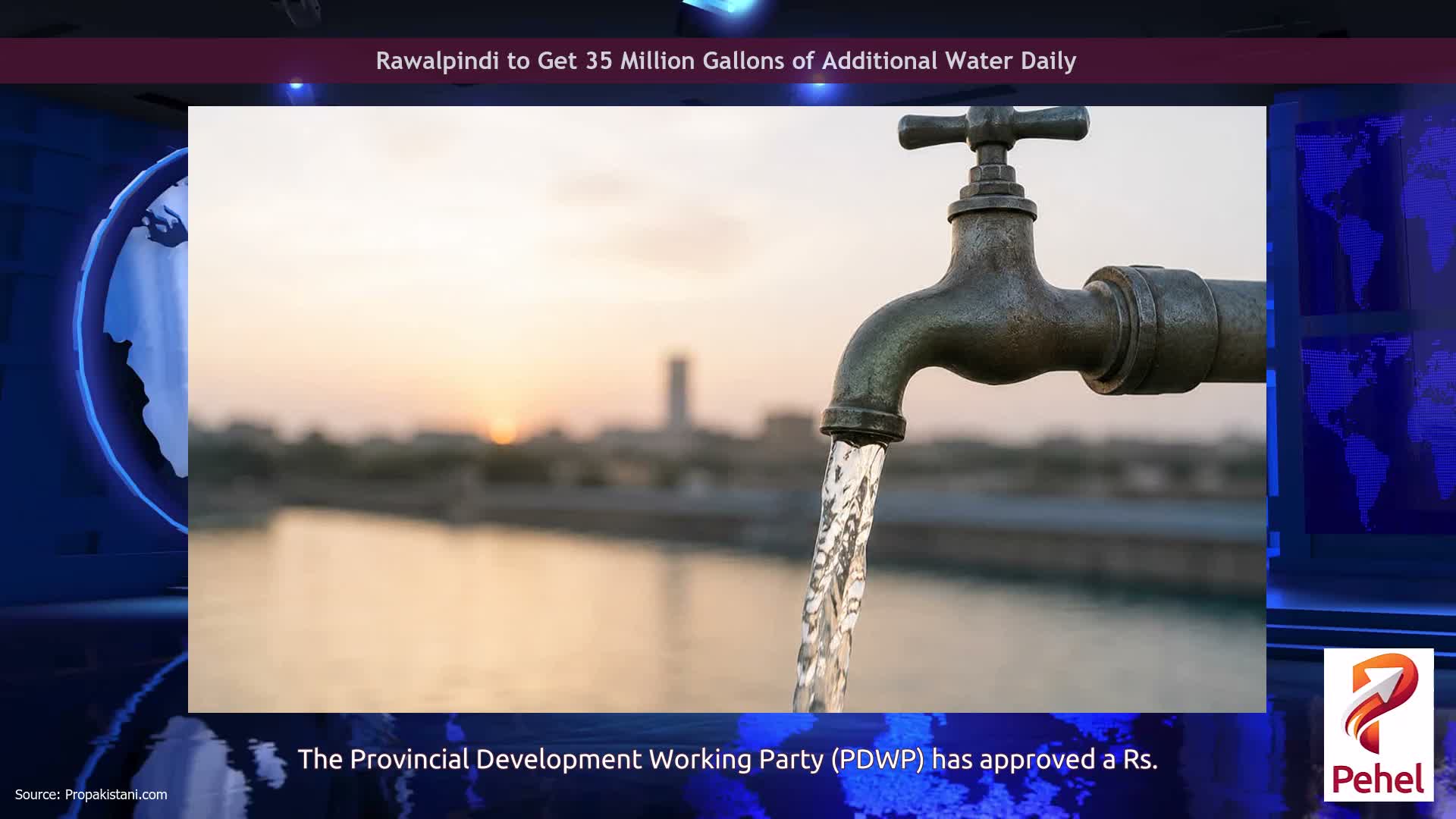 Rawalpindi to Get 35 Million Gallons of Additional Water Daily