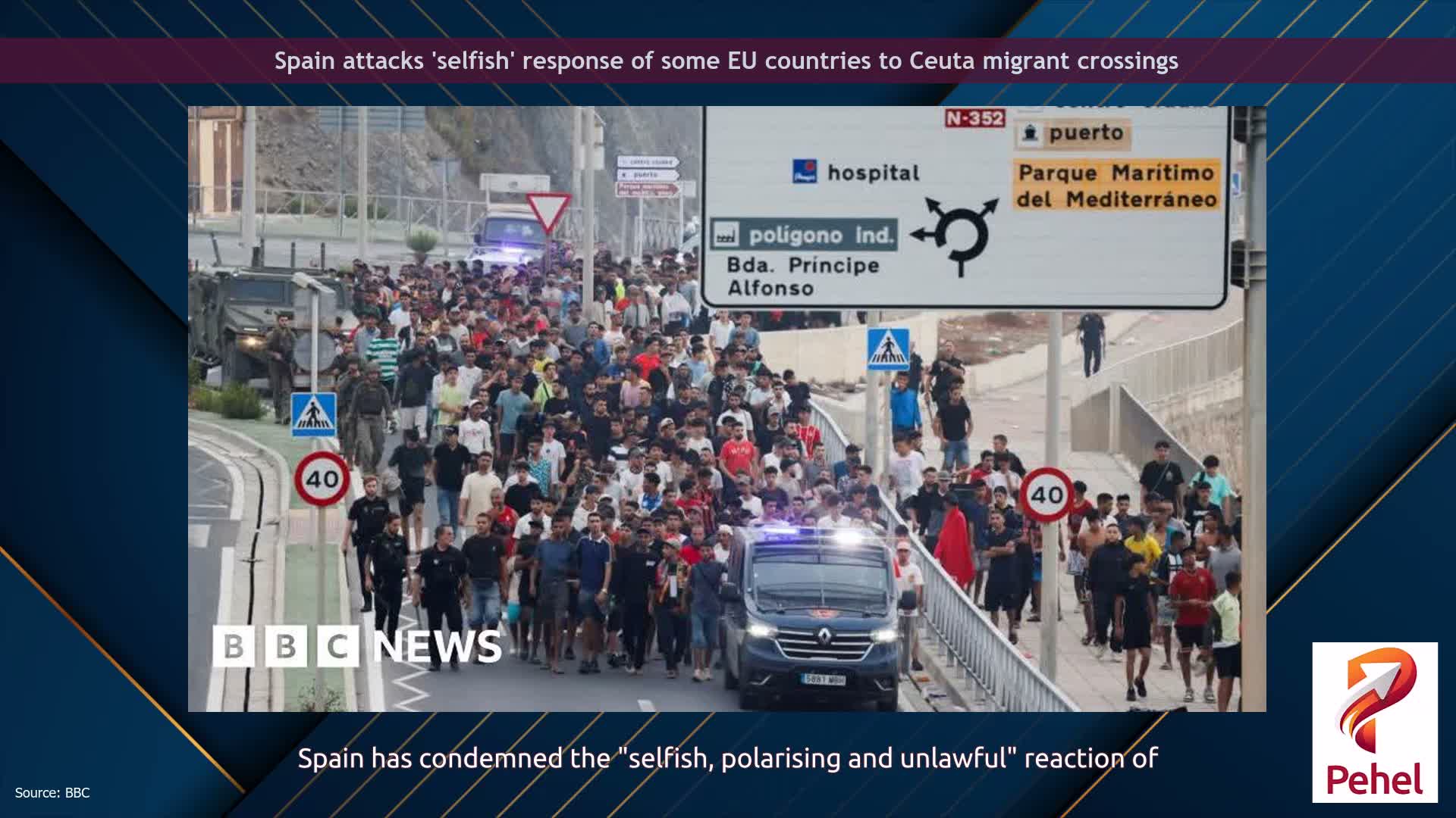 Spain attacks 'selfish' response of some EU countries to Ceuta migrant crossings