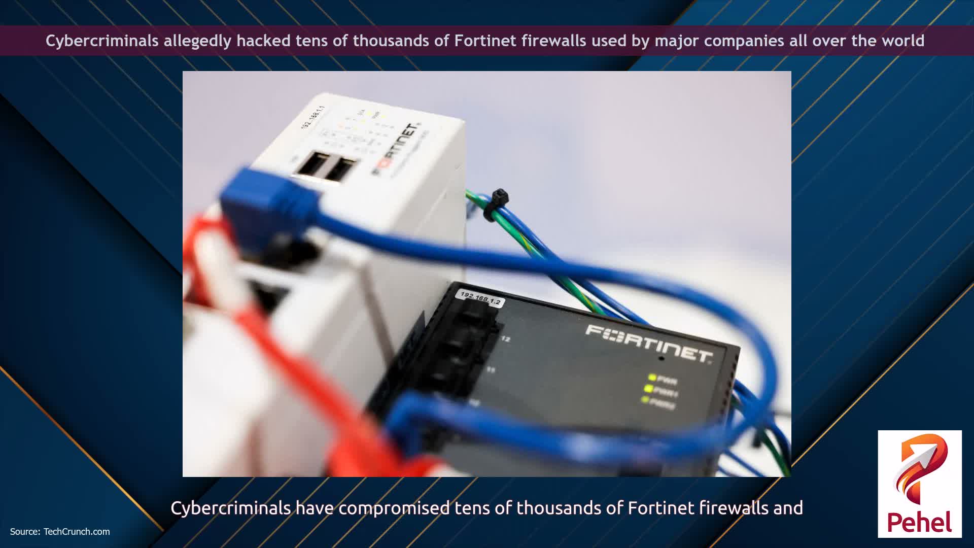Cybercriminals allegedly hacked tens of thousands of Fortinet firewalls used by major companies all over the world