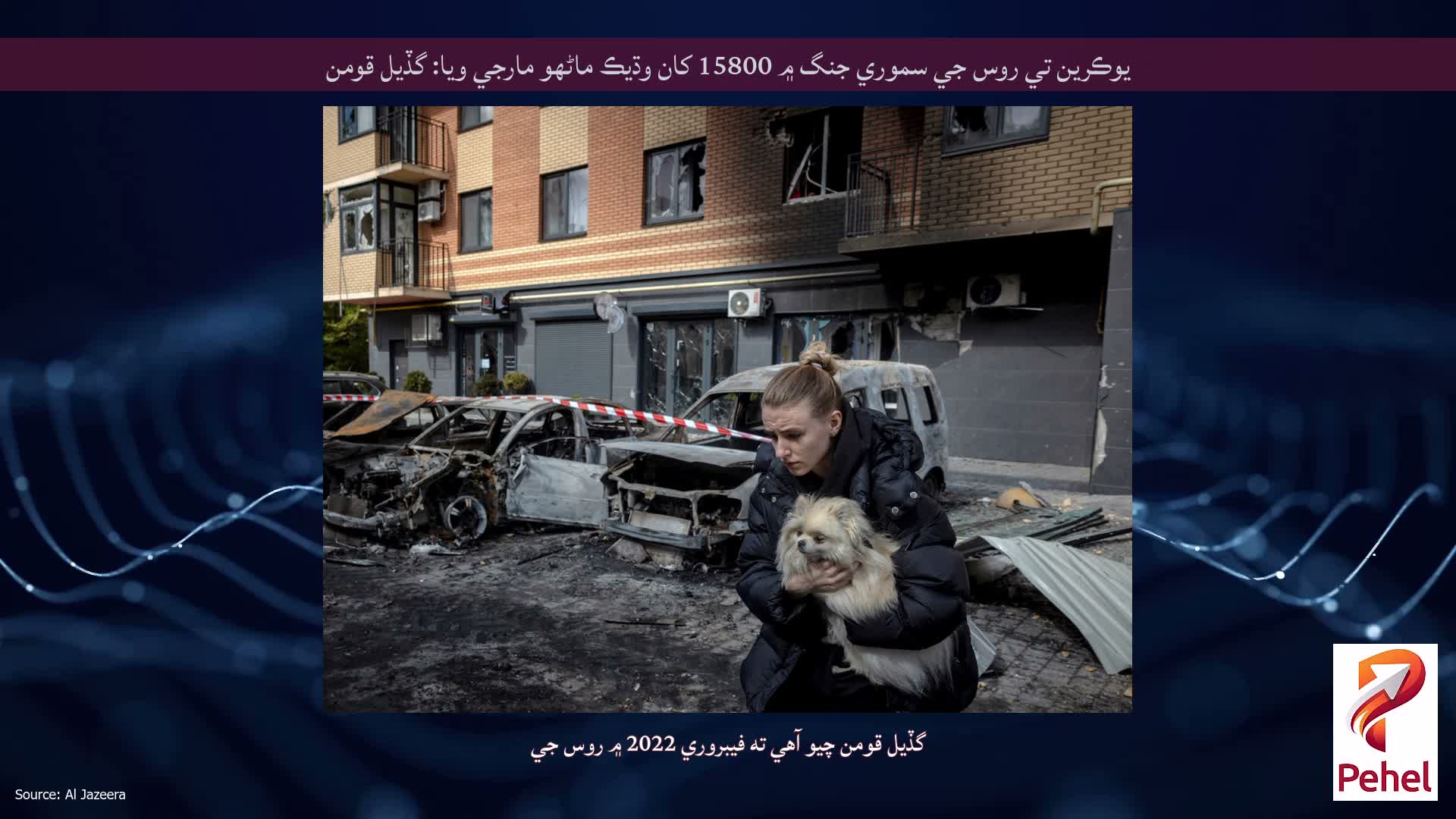 يوڪرين تي روس جي سموري جنگ ۾ 15800 کان وڌيڪ ماڻهو مارجي ويا: گڏيل قومن